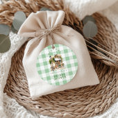 Green French Café Brautparty Runder Aufkleber