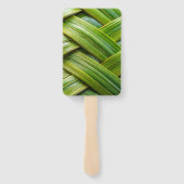 Green Fresh Bamboo Weave Fächer (Rückseite)