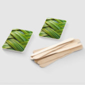 Green Fresh Bamboo Weave Fächer (Non-assembled)