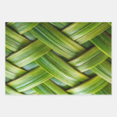 Green Fresh Bamboo Weave Geschenkpapier Set (Vorderseite)
