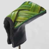 Green Fresh Bamboo Weave Golf Headcover (3/4 Vorderseite)