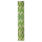 Green Fresh Bamboo Weave Großer Tischläufer (Vorderseite)
