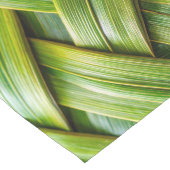 Green Fresh Bamboo Weave Großer Tischläufer (Ecke)