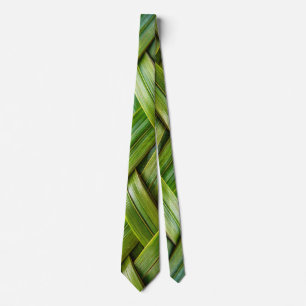Green Fresh Bamboo Weave Krawatte