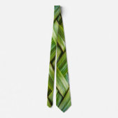 Green Fresh Bamboo Weave Krawatte (Rückseite)