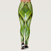 Green Fresh Bamboo Weave Leggings (Rückseite)