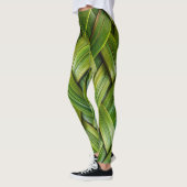 Green Fresh Bamboo Weave Leggings (Links)