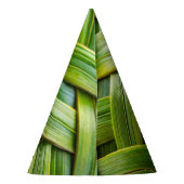 Green Fresh Bamboo Weave Partyhütchen (Rückseite)