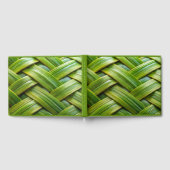Green Fresh Bamboo Weave Persönlicher Text Gästebuch (Voll)