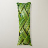 Green Fresh Bamboo Weave Seitenschläferkissen (Vorderseite Vertikal)