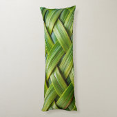 Green Fresh Bamboo Weave Seitenschläferkissen (Rückseite (Vertikal))