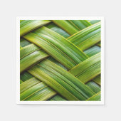 Green Fresh Bamboo Weave Serviette (Vorderseite)