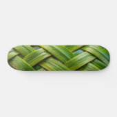 Green Fresh Bamboo Weave Skateboard (Horizontal)
