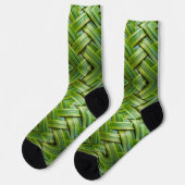 Green Fresh Bamboo Weave Socken (Linkes Detail)