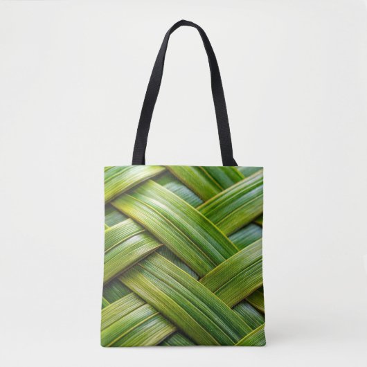 Green Fresh Bamboo Weave Tasche (Vorderseite)