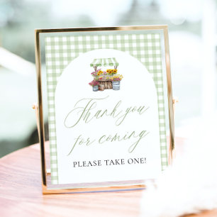 Green Fresh off Market Danke, dass Sie gekommen si Poster