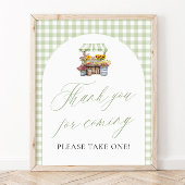 Green Fresh off Market Danke, dass Sie gekommen si Poster