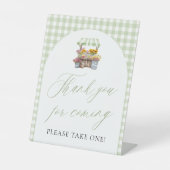 Green Fresh off Market Danke, dass Sie gekommen si Sockelschild (Vorderseite)