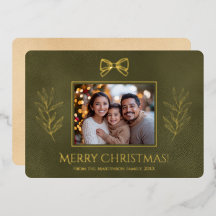 Green FroChristmas und Branches Foto