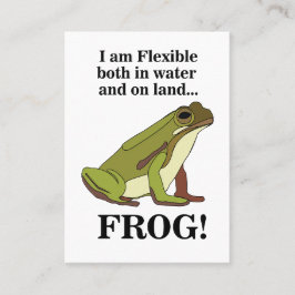 Green Frog Animal Funny Visitenkarte