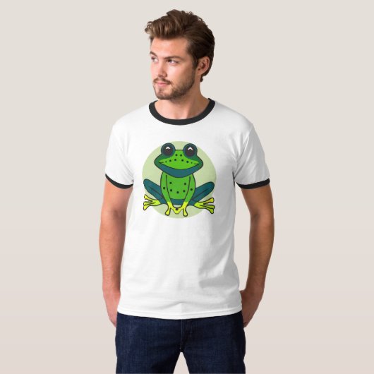 Green Frog Cartoon-74742 T-Shirt (Vorne ganz)