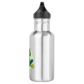 Green Frog Cartoon Edelstahlflasche (Rechts)