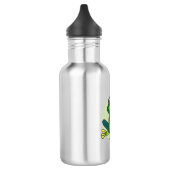 Green Frog Cartoon Edelstahlflasche (Links)
