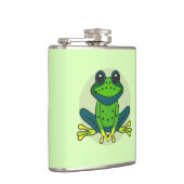 Green Frog Cartoon Flachmann (Rechts)