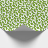 Green Frog Cartoon Geschenkpapier (Ecke)