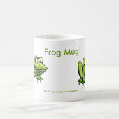 Green Frog Cartoon Kaffeetasse (Mittel)