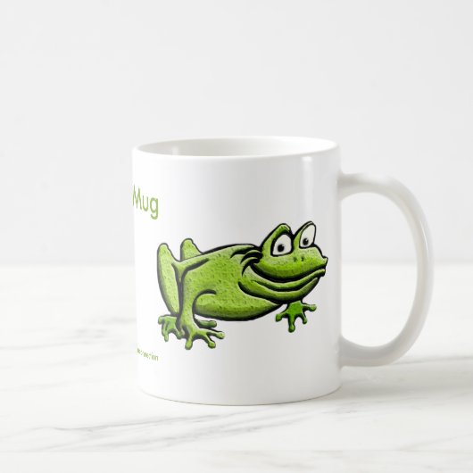 Green Frog Cartoon Kaffeetasse (Rechts)