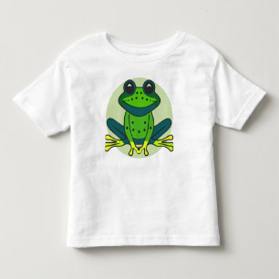 Green Frog Cartoon Kleinkind T-shirt