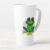Green Frog Cartoon Milchtasse (Rechte Ecke)