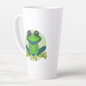 Green Frog Cartoon Milchtasse (Linke Ecke)