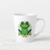 Green Frog Cartoon Milchtasse (Rechts)
