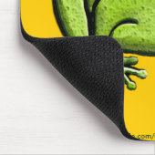 Green Frog Cartoon Mousepad (Ecke)
