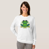 Green Frog Cartoon T-Shirt (Vorne ganz)