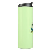 Green Frog Cartoon Thermosbecher (Nach links gedreht)