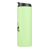 Green Frog Cartoon Thermosbecher (Nach rechts gedreht)