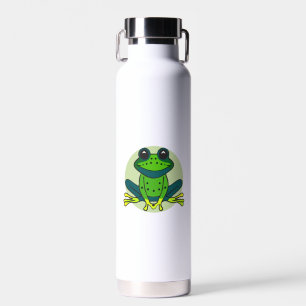 Green Frog Cartoon Trinkflasche