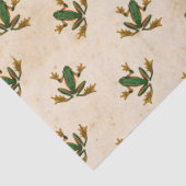 Green Frog Decoupage Seidenpapier (Detail)