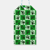 Green Frog Feet Whimsical Animal Tracks Geschenkanhänger (Vorderseite)