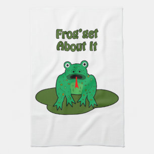Green Frog - Frosch macht sich damit klar Geschirrtuch
