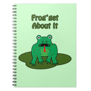 Green Frog - Frosch macht sich damit klar Notizblock