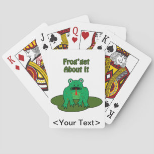 Green Frog - Frosch macht sich damit klar Spielkarten