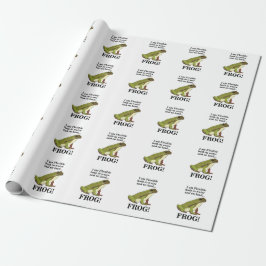 Green Frog Funny Geschenkpapier