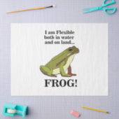 Green Frog Funny Seidenpapier (Basteln)