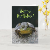 Green Frog Happy Birthday Card Karte (Gelbe Blume)