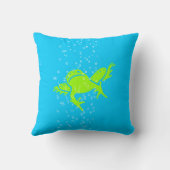 GREEN Frog Kids Blue Kissen (Rückseite)