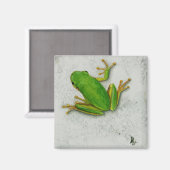 Green Frog Magnet (Vorderseite/Rückseite)